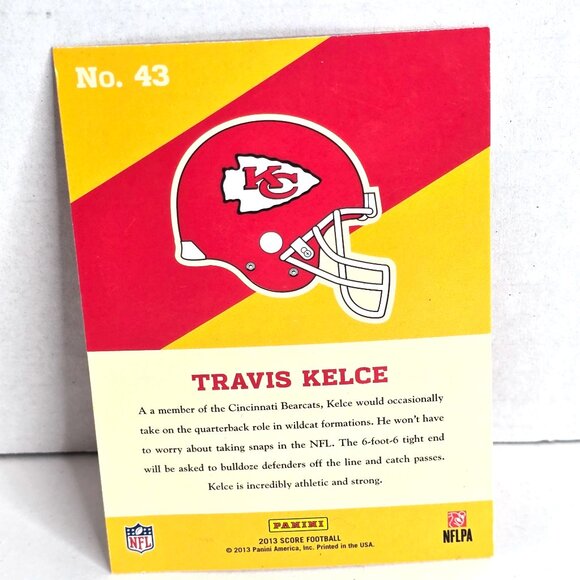Travis Kelce Rookie Football Card 2013 Panini Score No. 43 - Picture 2 of 2